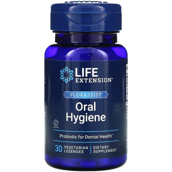 Probiotyk dla zdrowia jamy ustnej Life Extension Florassist Oral Hygiene 30 vegetarian lozenges - Sklep Witaminki.pl