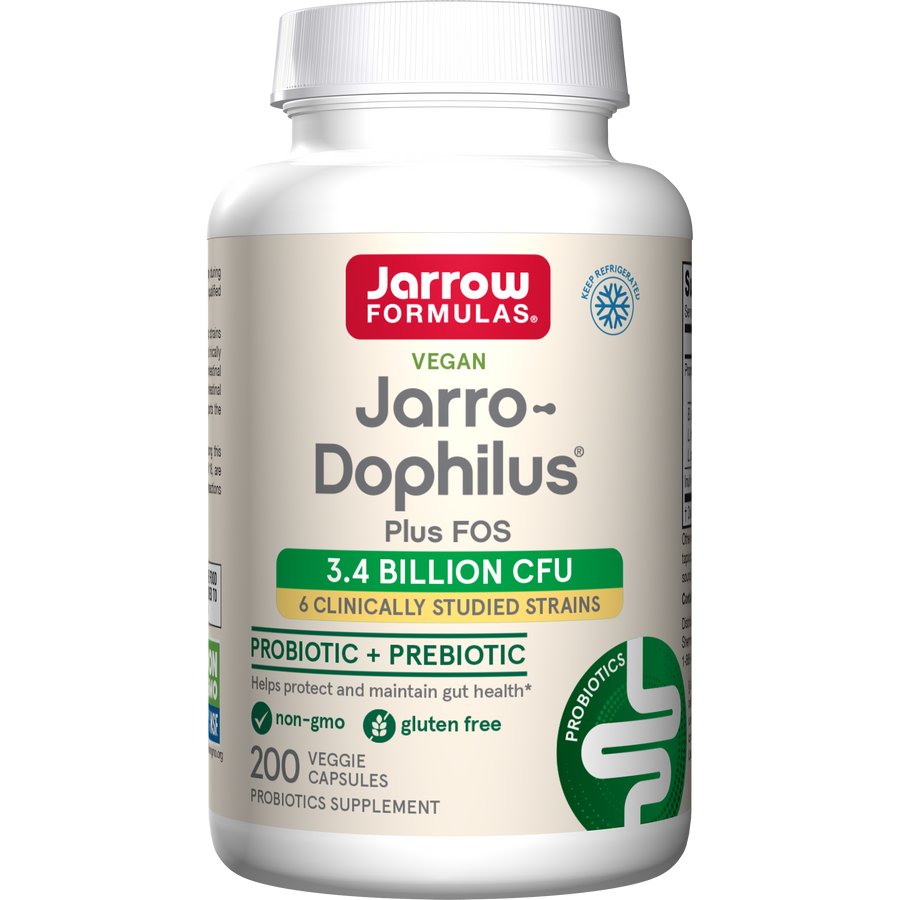 Probiotyk wieloszczepowy Jarrow Formulas Jarro-Dophilus + FOS 200 vcaps - Sklep Witaminki.pl