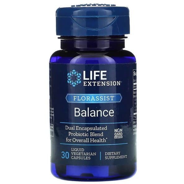 Probiotyk wieloszczepowy Life Extension Florassist Balance 30 liquid vcaps - Sklep Witaminki.pl