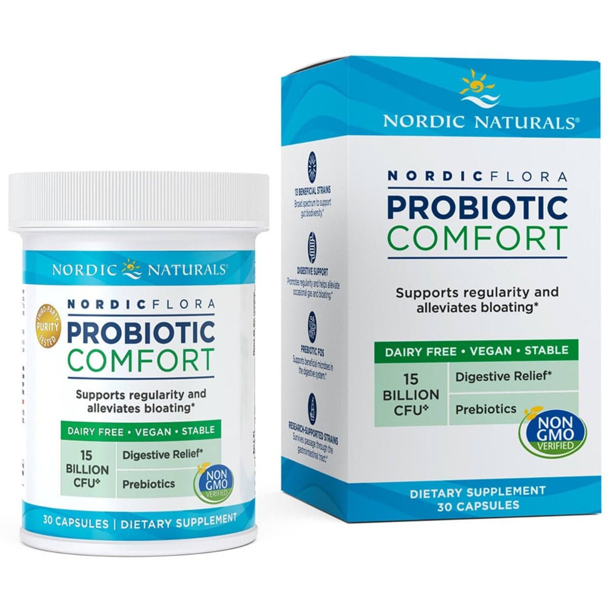 Probiotyk wieloszczepowy Nordic Naturals Nordic Flora Probiotic Comfort 30 caps - Sklep Witaminki.pl
