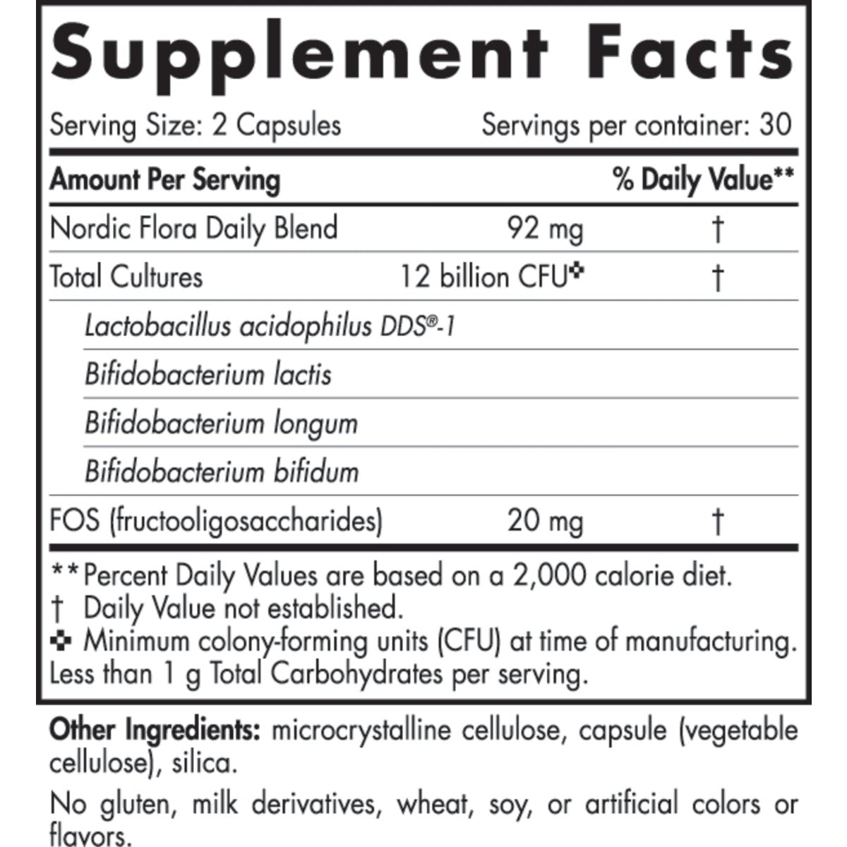 Probiotyk wieloszczepowy Nordic Naturals Nordic Flora Probiotic Daily 60 caps - Sklep Witaminki.pl
