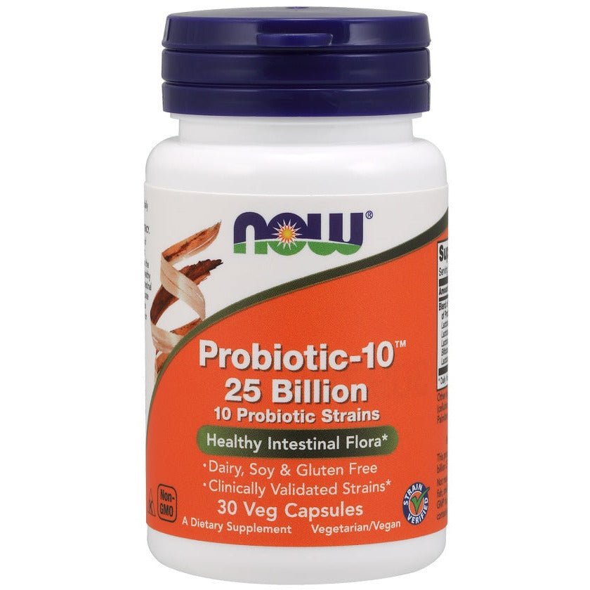 NOW Foods Probiotic - 10 25 Billion 30 vcaps Probiotyk wieloszczepowy - Sklep Witaminki.pl