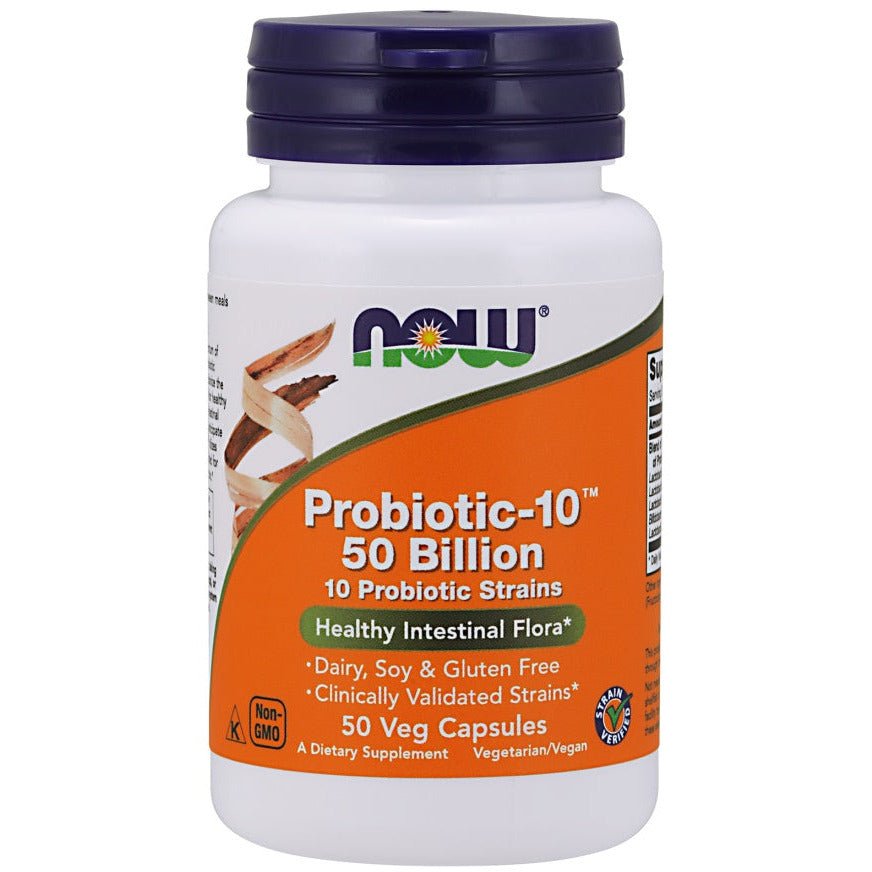 NOW Foods Probiotic - 10 50 Billion 50 vcaps Probiotyk wieloszczepowy - Sklep Witaminki.pl