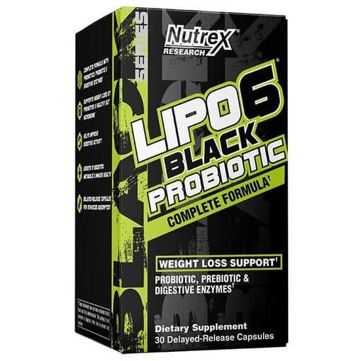 Nutrex Lipo - 6 Black Probiotic 30 delayed release caps Probiotyk wieloszczepowy - Sklep Witaminki.pl