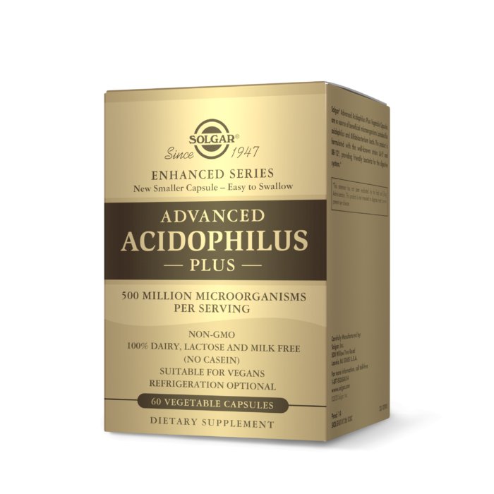 Solgar Advanced Acidophilus Plus 60 caps Probiotyk wieloszczepowy - Sklep Witaminki.pl