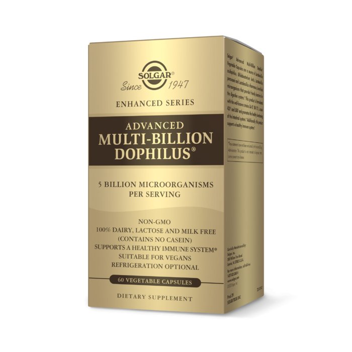 Solgar Advanced Multi - Billion Dophilus 60 vcaps Probiotyk wieloszczepowy - Sklep Witaminki.pl
