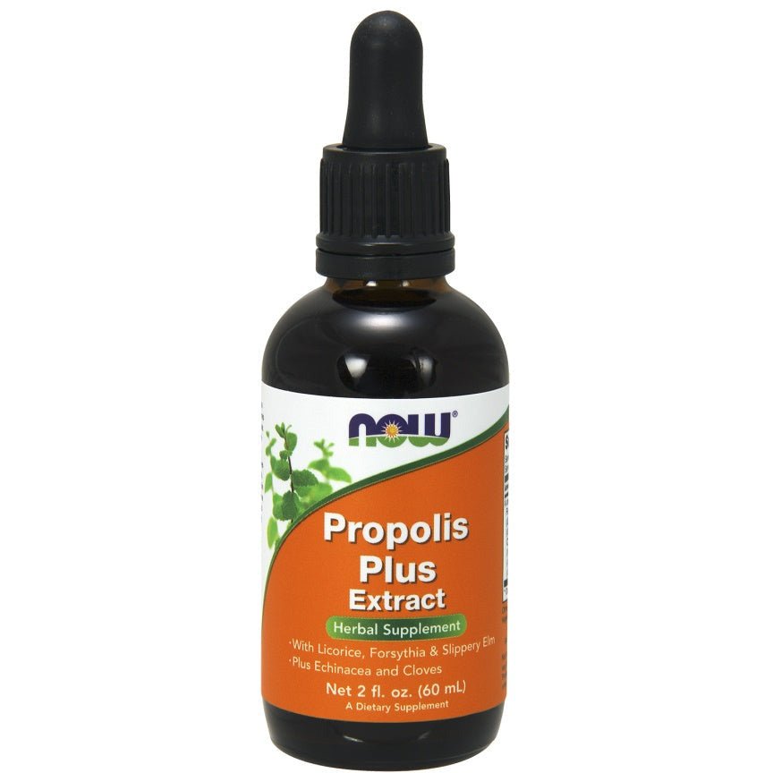 NOW Foods Propolis Plus Extract 60 ml Propolis - Sklep Witaminki.pl
