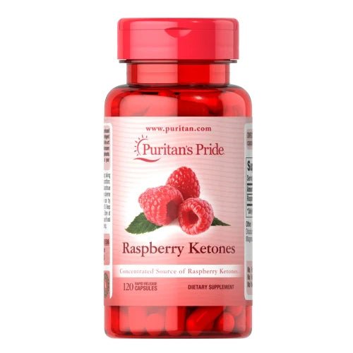 Puritan's Pride Ketony malinowe 100 mg 120 caps Ketony Malinowe - Sklep Witaminki.pl