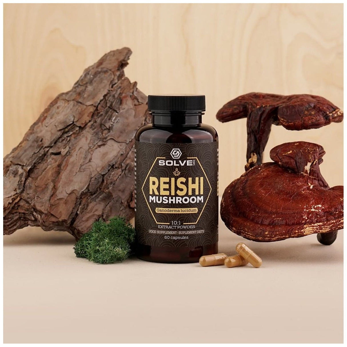Reishi Solve Labs Reishi 60 caps - Sklep Witaminki.pl