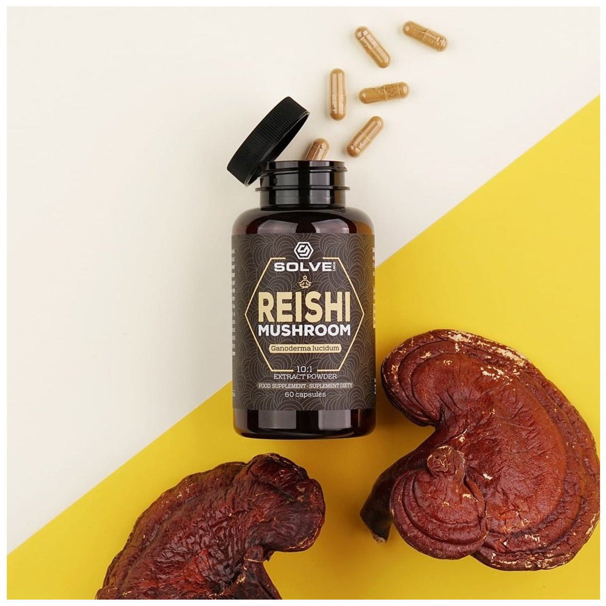Reishi Solve Labs Reishi 60 caps - Sklep Witaminki.pl