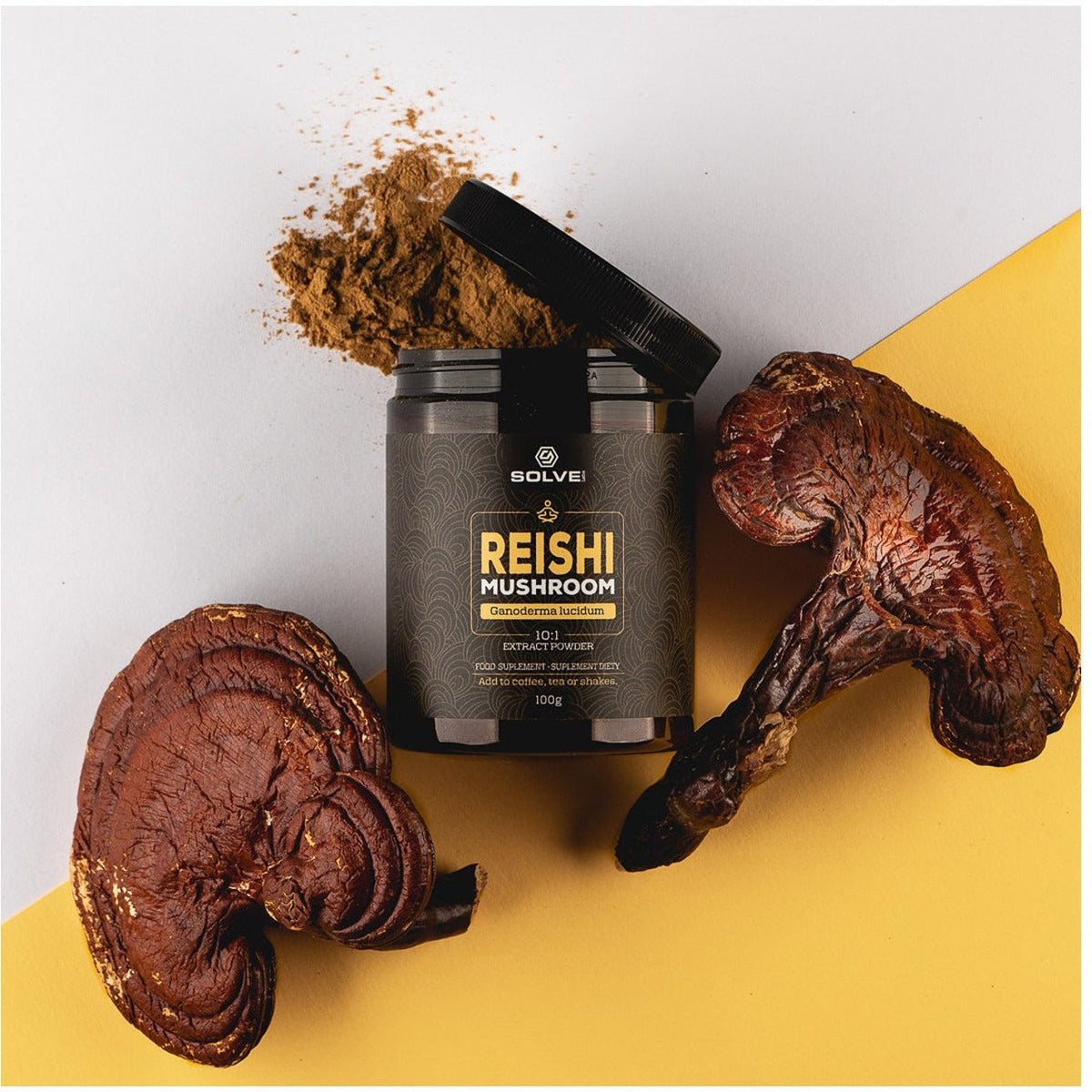 Solve Labs Reishi Powder 100g Reishi - Sklep Witaminki.pl