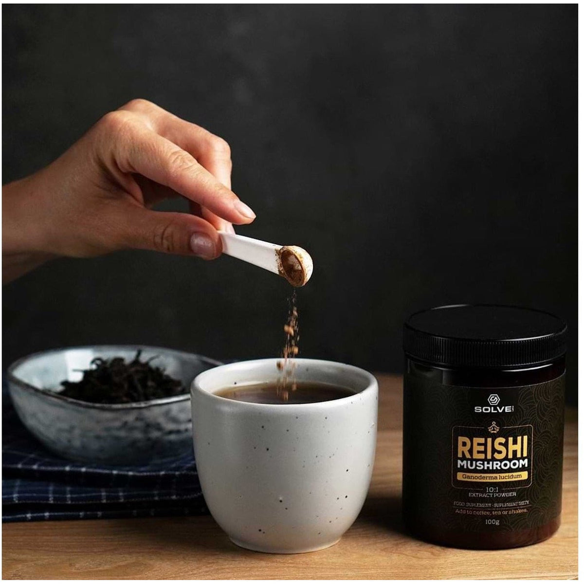 Solve Labs Reishi Powder 100g Reishi - Sklep Witaminki.pl
