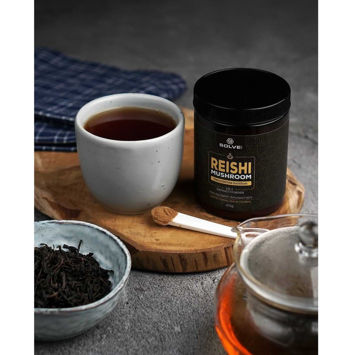 Solve Labs Reishi Powder 100g Reishi - Sklep Witaminki.pl