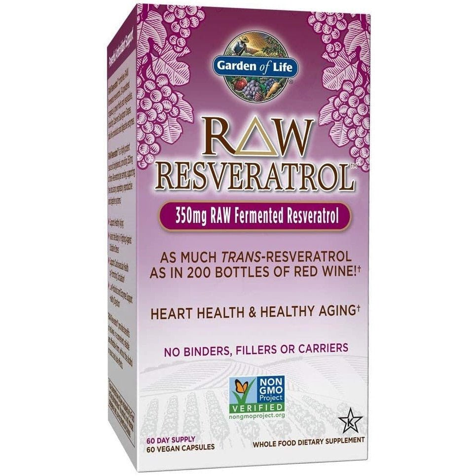 Garden of Life RAW Resveratrol 60 vcaps Resweratrol - Sklep Witaminki.pl