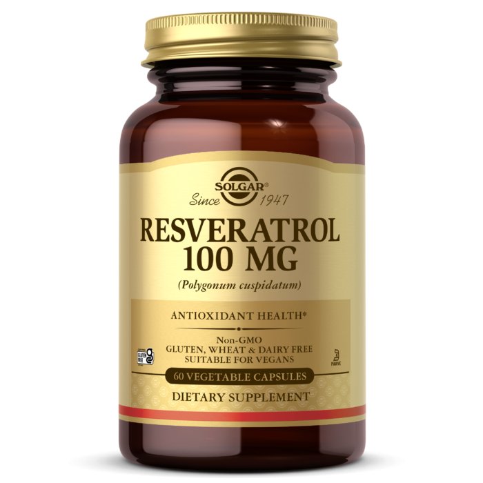Solgar Resveratrol 100 mg 60 caps Resweratrol - Sklep Witaminki.pl