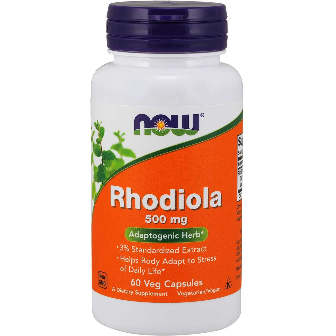Różeniec Górski NOW Foods Rhodiola 500 mg 60 vcaps - Sklep Witaminki.pl