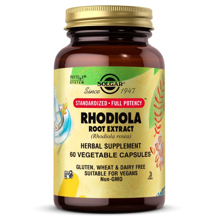 Solgar Rhodiola Root Extract 500 mg 60 caps Różeniec Górski - Sklep Witaminki.pl