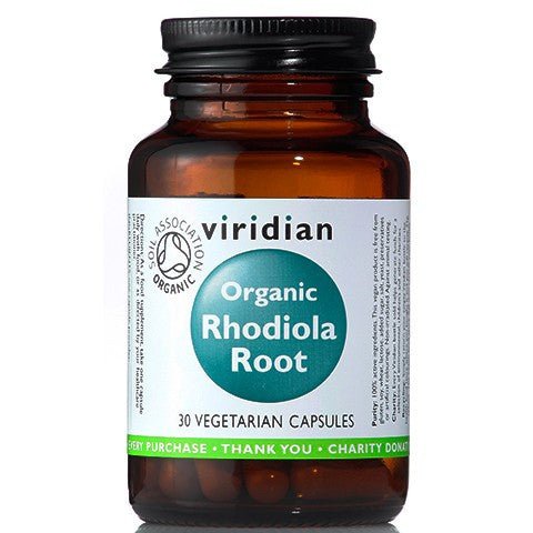 Viridian Organic Rhodiola Root 30 caps Różeniec Górski - Sklep Witaminki.pl