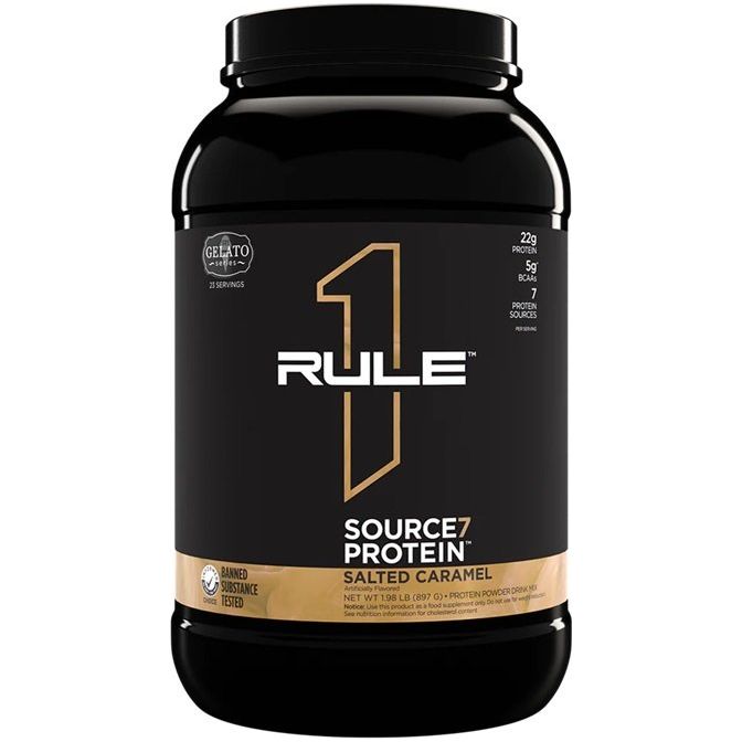 Rule One Source7 Protein 897 g Salted Caramel Gelato Odżywka Białkowa - Sklep Witaminki.pl