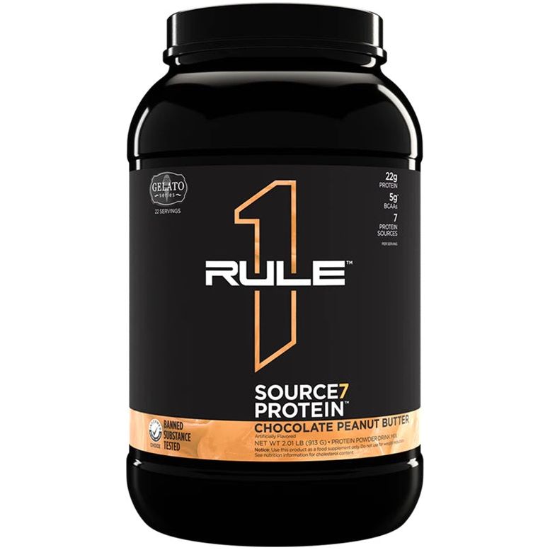 Rule One Source7 Protein 913 g Chocolate Peanut Butter Gelato Odżywka Białkowa - Sklep Witaminki.pl
