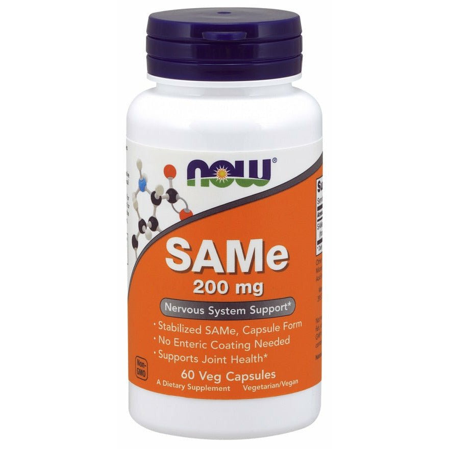 NOW Foods SAMe 200 mg 60 vcaps SAMe - Sklep Witaminki.pl