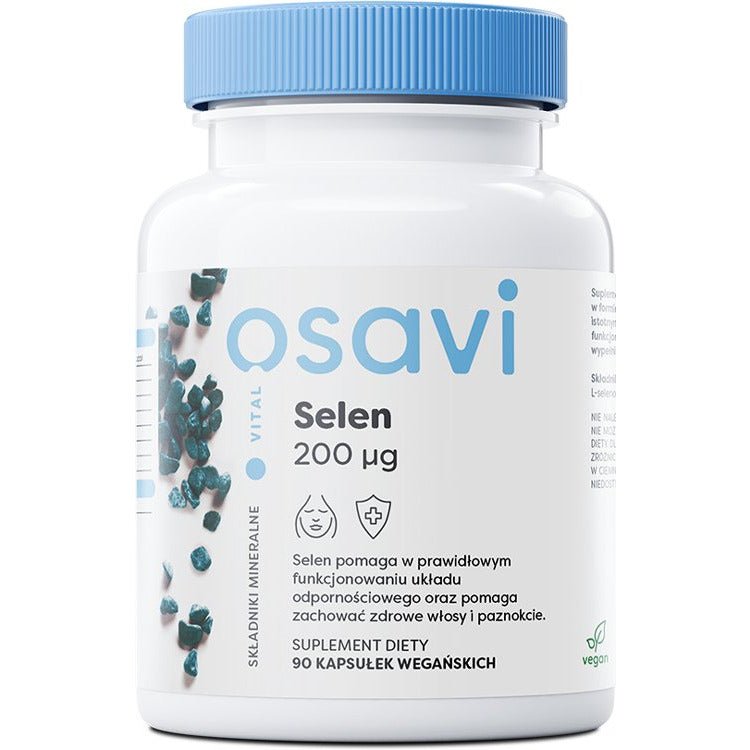 Selen Osavi Selen 200mcg 90 vegan caps - Sklep Witaminki.pl
