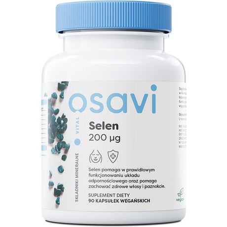 Selen Osavi Selen 200mcg 90 vegan caps - Sklep Witaminki.pl