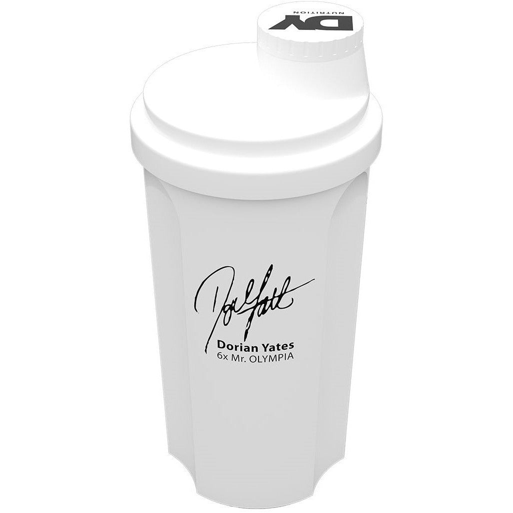 DY Nutrition (Dorian Yates) Shaker Mr. Olympia Signature White 700 ml Shaker - Sklep Witaminki.pl