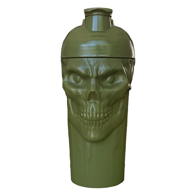 JNX Sports The Curse! Skull Shaker Military Green 700 ml Shaker - Sklep Witaminki.pl
