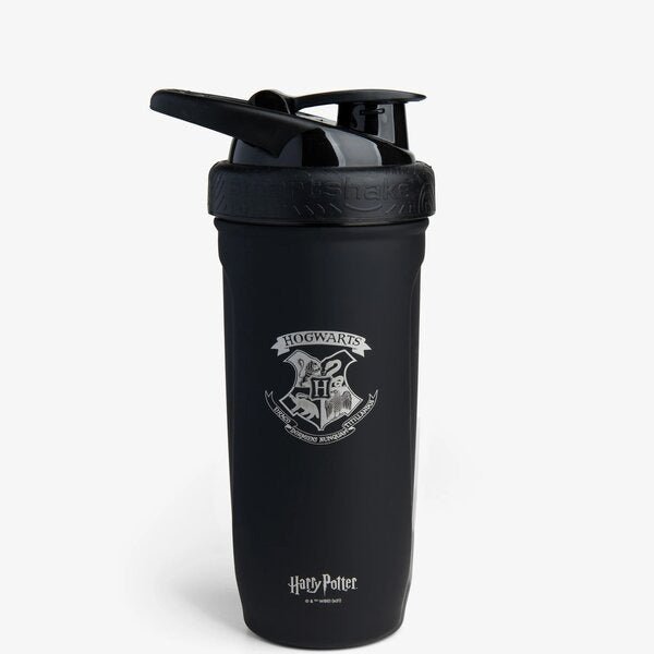 Shaker SmartShake Shaker Metalowy Harry Potter Hogwarts Czarny 900 ml - Sklep Witaminki.pl