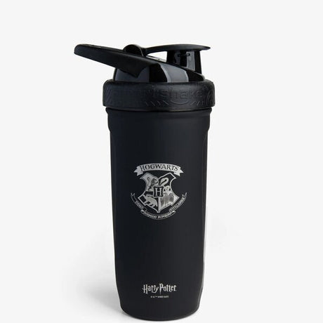 Shaker SmartShake Shaker Metalowy Harry Potter Hogwarts Czarny 900 ml - Sklep Witaminki.pl