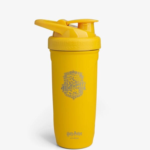 Shaker SmartShake Shaker Metalowy Harry Potter Hufflepuff Żółty 900 ml - Sklep Witaminki.pl