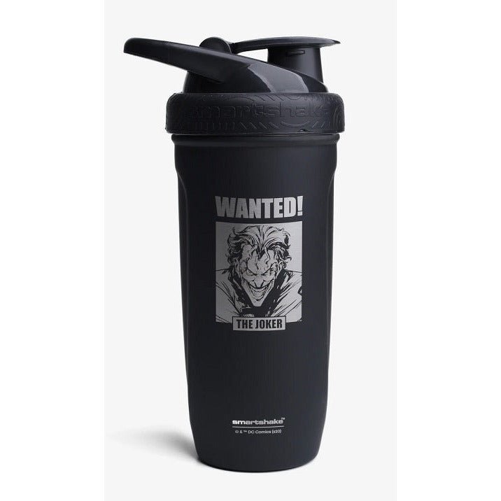 Shaker SmartShake Shaker Metalowy The Joker Wanted Czarny 900 ml - Sklep Witaminki.pl