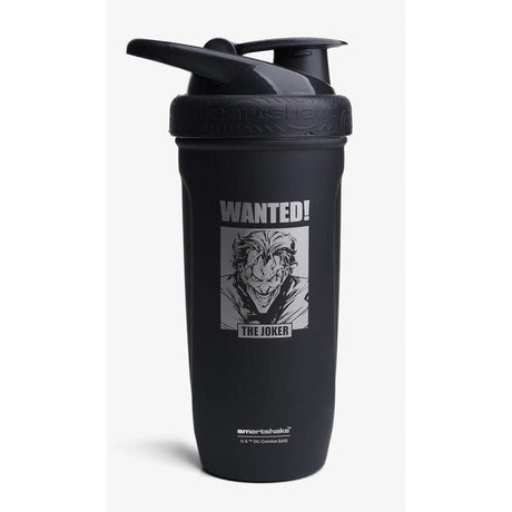 Shaker SmartShake Shaker Metalowy The Joker Wanted Czarny 900 ml - Sklep Witaminki.pl