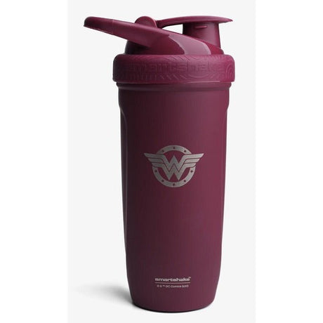 Shaker SmartShake Shaker Metalowy WonderWoman Purpurowy 900 ml - Sklep Witaminki.pl