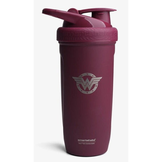 Shaker SmartShake Shaker Metalowy WonderWoman Purpurowy 900 ml - Sklep Witaminki.pl