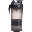 Shaker SmartShake Shaker Original2Go TWO Gunsmoke Black Czarny 600 ml - Sklep Witaminki.pl
