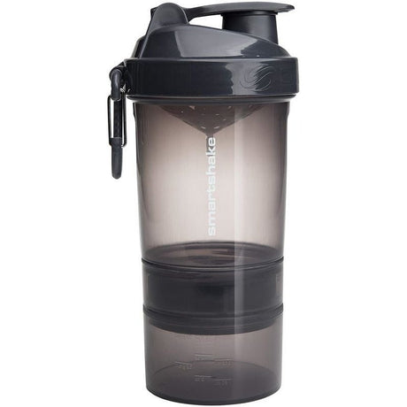 Shaker SmartShake Shaker Original2Go TWO Gunsmoke Black Czarny 600 ml - Sklep Witaminki.pl