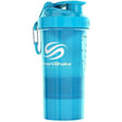 Shaker SmartShake Shaker Original2Go TWO Neon Blue Niebieski 600 ml - Sklep Witaminki.pl