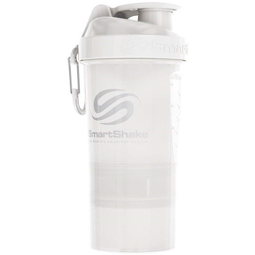 Shaker SmartShake Shaker Original2Go TWO Pure White Biały 600 ml - Sklep Witaminki.pl