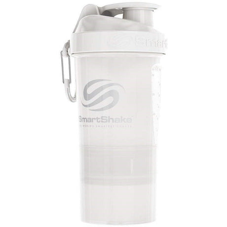 Shaker SmartShake Shaker Original2Go TWO Pure White Biały 600 ml - Sklep Witaminki.pl