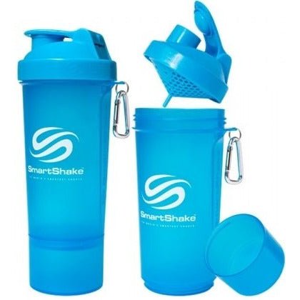 Shaker SmartShake Shaker Slim Neon Blue Niebieski 500 ml - Sklep Witaminki.pl
