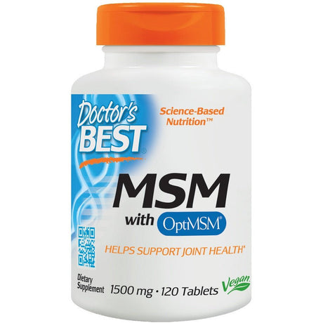 Siarka Doctor's BEST MSM with OptiMSM Vegan 1500 mg 120 tabs - Sklep Witaminki.pl
