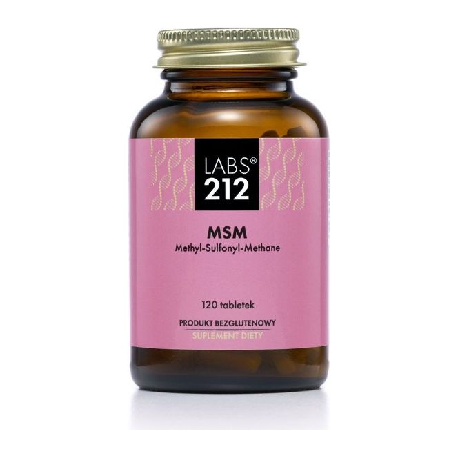 Labs212 Siarka MSM Metylosulfonylometan 500 mg 120 tabs Siarka - Sklep Witaminki.pl