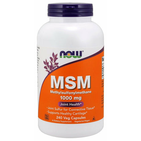Siarka NOW Foods MSM 1000 mg 240 vcaps - Sklep Witaminki.pl