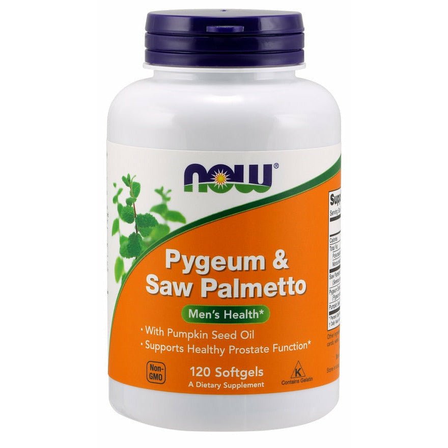 NOW Foods Pygeum & Saw Palmetto 120 softgels Śliwa Afrykańska - Sklep Witaminki.pl