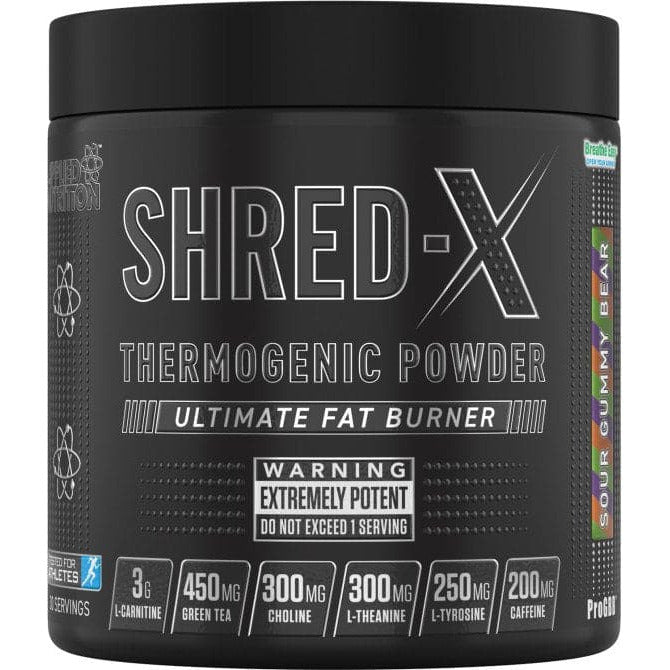 Applied Nutrition Shred - X Powder Sour Gummy Bear 300 g Spalacz tłuszczu - Sklep Witaminki.pl