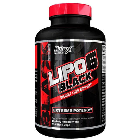Spalacz tłuszczu Nutrex Lipo-6 Black 120 black caps - Sklep Witaminki.pl