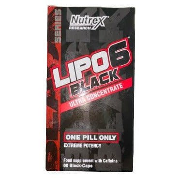 Nutrex Lipo - 6 Black Ultra Concentrate Extreme Potency 60 black caps Spalacz tłuszczu - Sklep Witaminki.pl