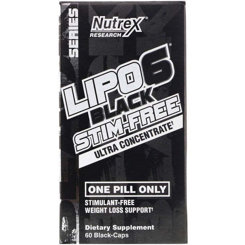 Nutrex Lipo - 6 Black Ultra Concentrate Stim - Free 60 caps Spalacz tłuszczu - Sklep Witaminki.pl